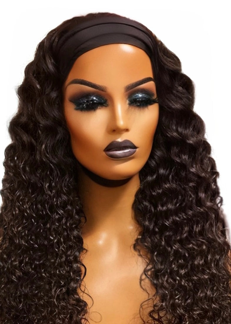 Deep Wave Headband Wig